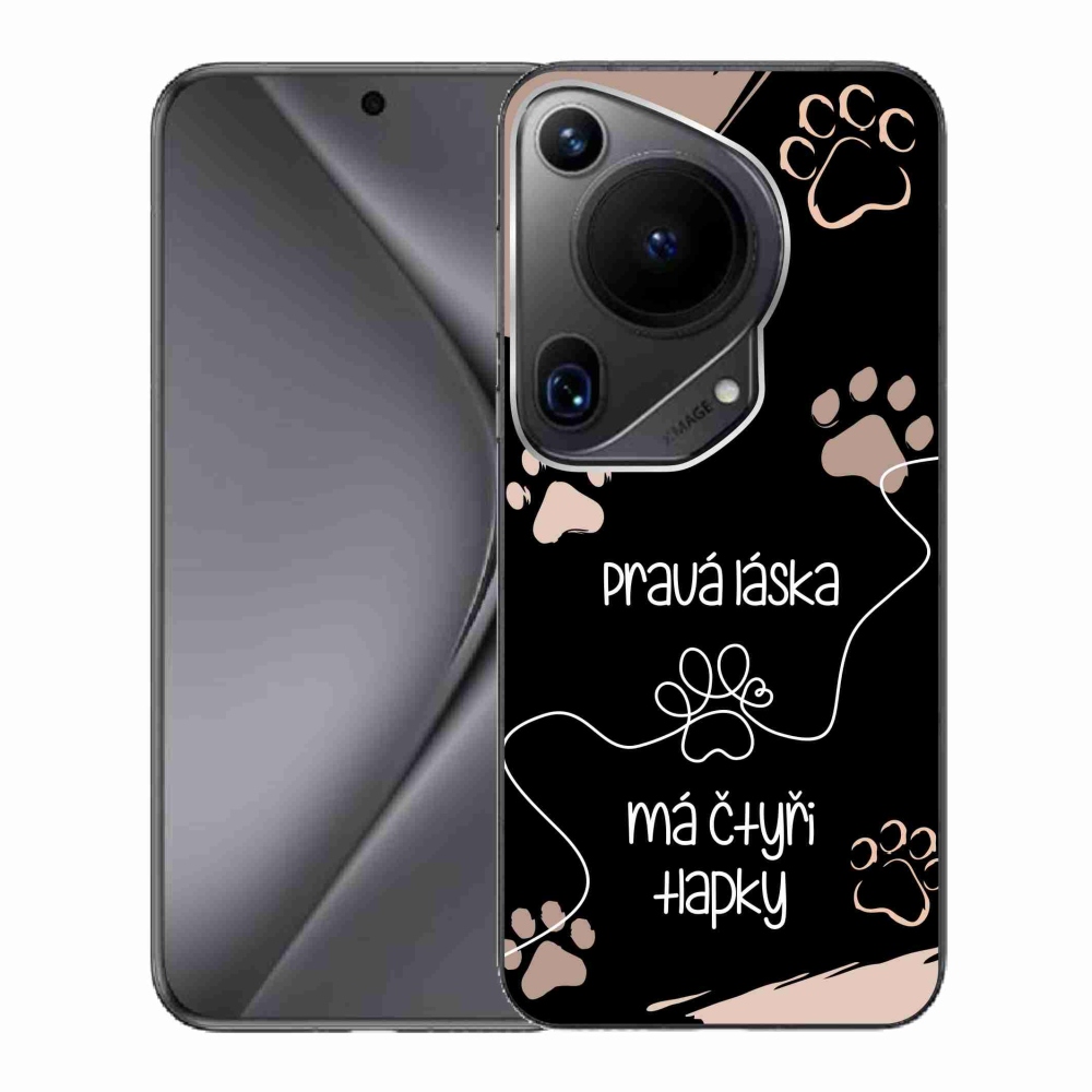 Gél borító mmCase a Huawei Pura 70 Ultra készülékhez - kutya motívum 1 fekete háttér