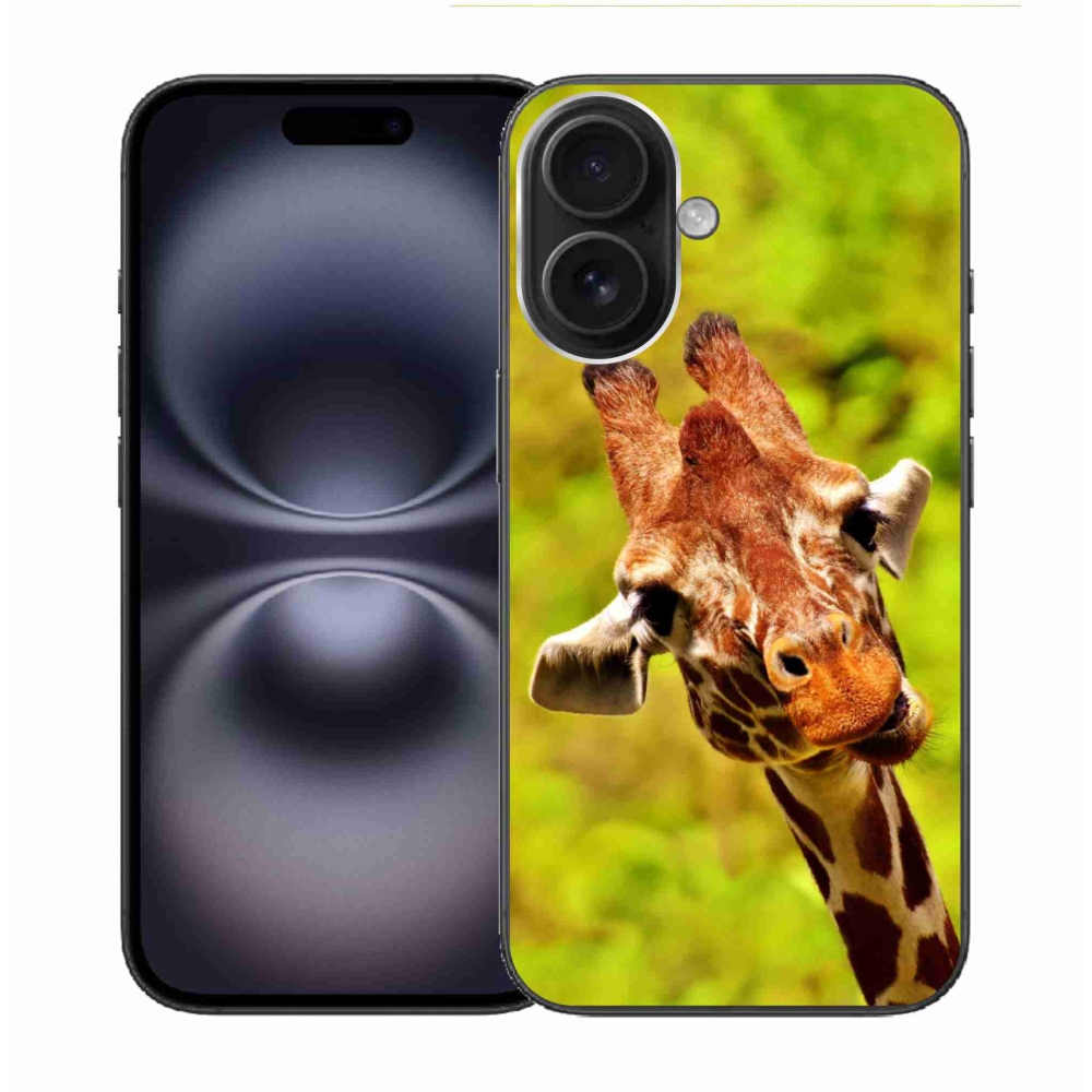Zselés borítás mmCase iPhone 16 készülékhez - zsiráf