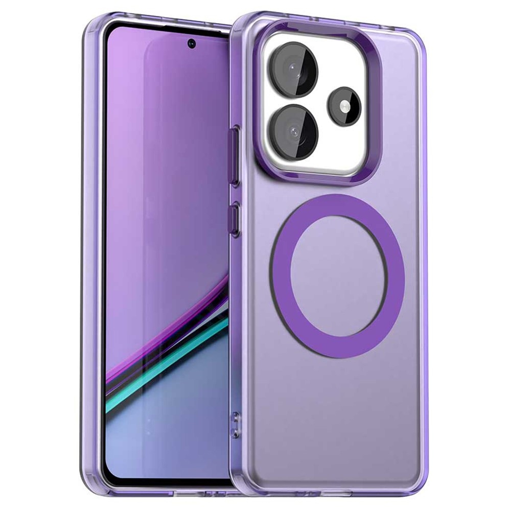 Candy zselés tok MagSafe-val Xiaomi Redmi Note 14 5G - lila