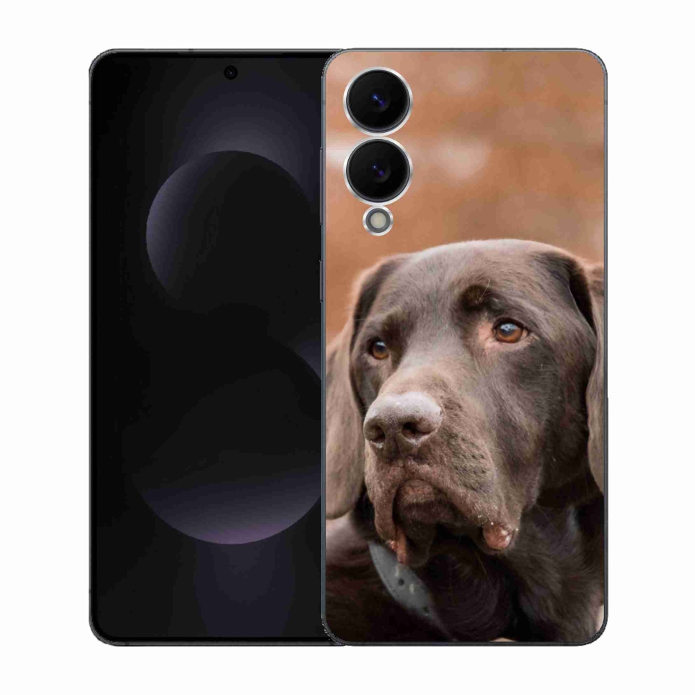 Gél védőhuzat mmCase Samsung Galaxy S25 Edge készülékhez - barna labrador