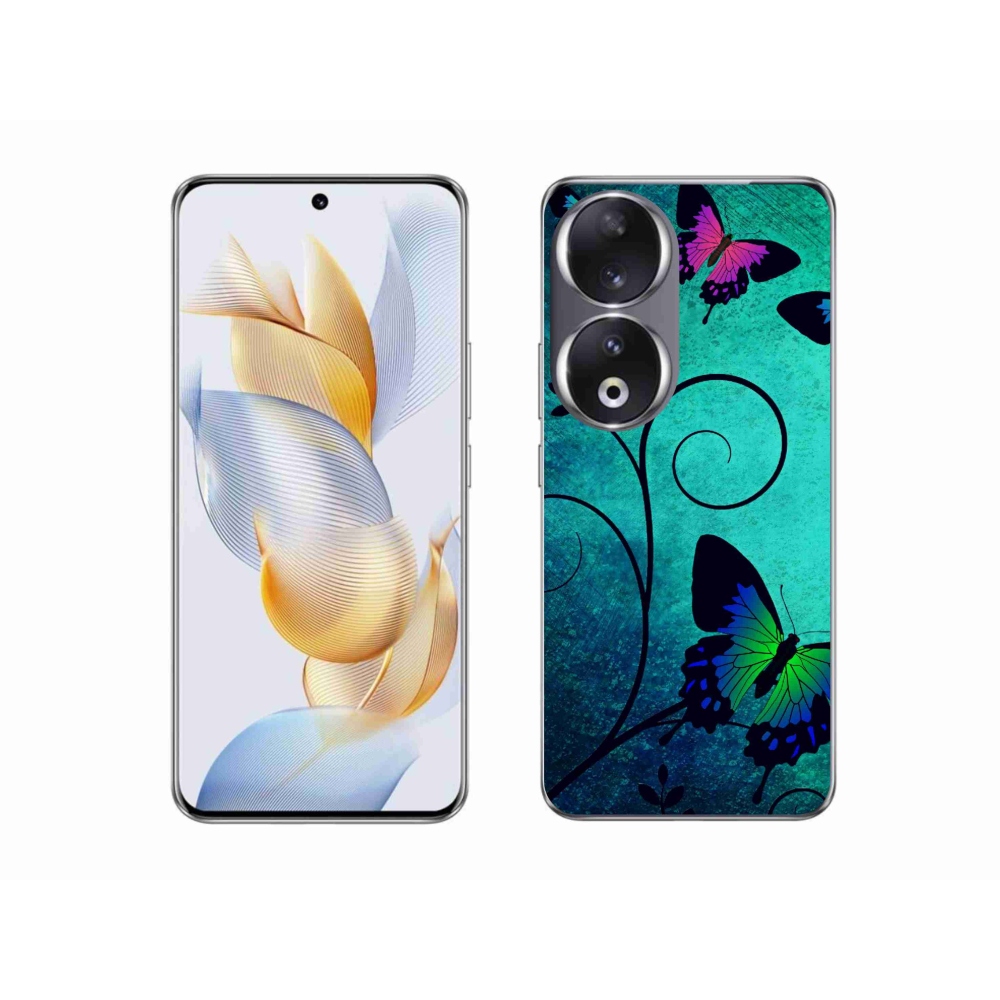 Zselés borítás mmCase a Honor 90-hez - színes pillangók