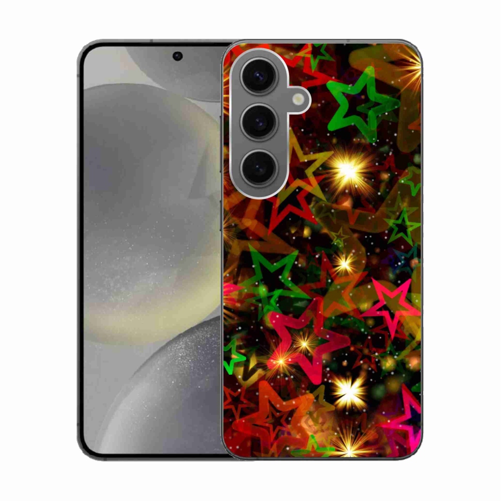 Gél védőhuzat mmCase Samsung Galaxy S24 készülékhez - színes csillagok