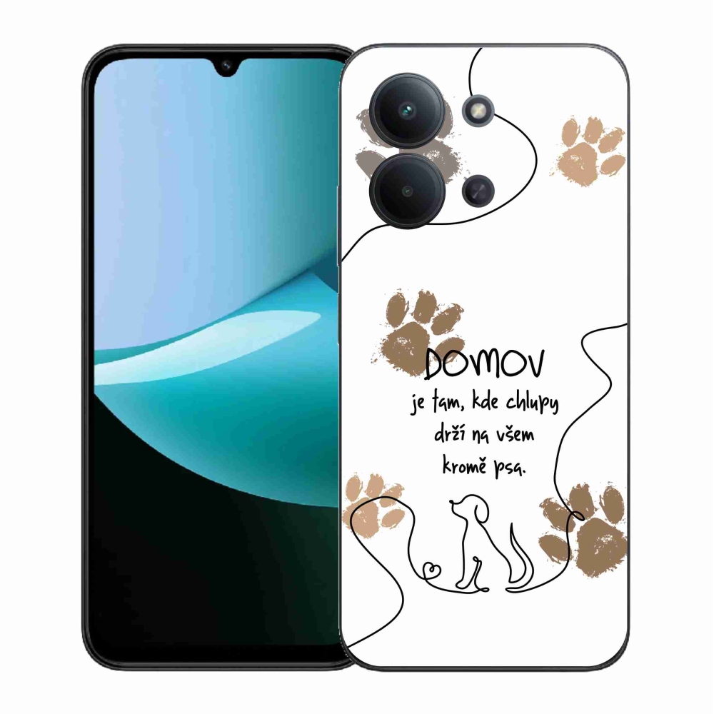 Gél borítás mmCase a Xiaomi Redmi 15C 4G (171mm)/Poco C85 4G (171mm) - kutya motívum fehér háttérrel