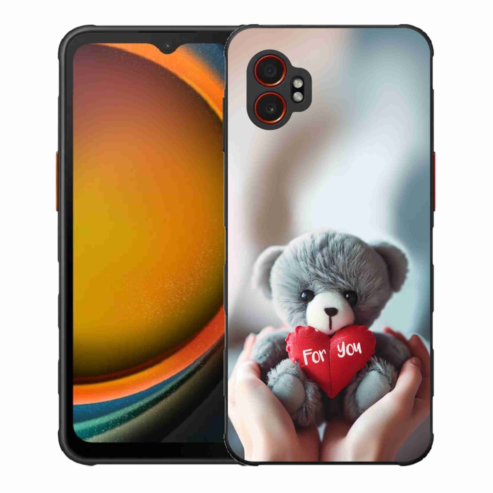 Gél borítás mmCase Samsung Galaxy Xcover 7 Pro készülékhez - mackó a szerelmesek számára