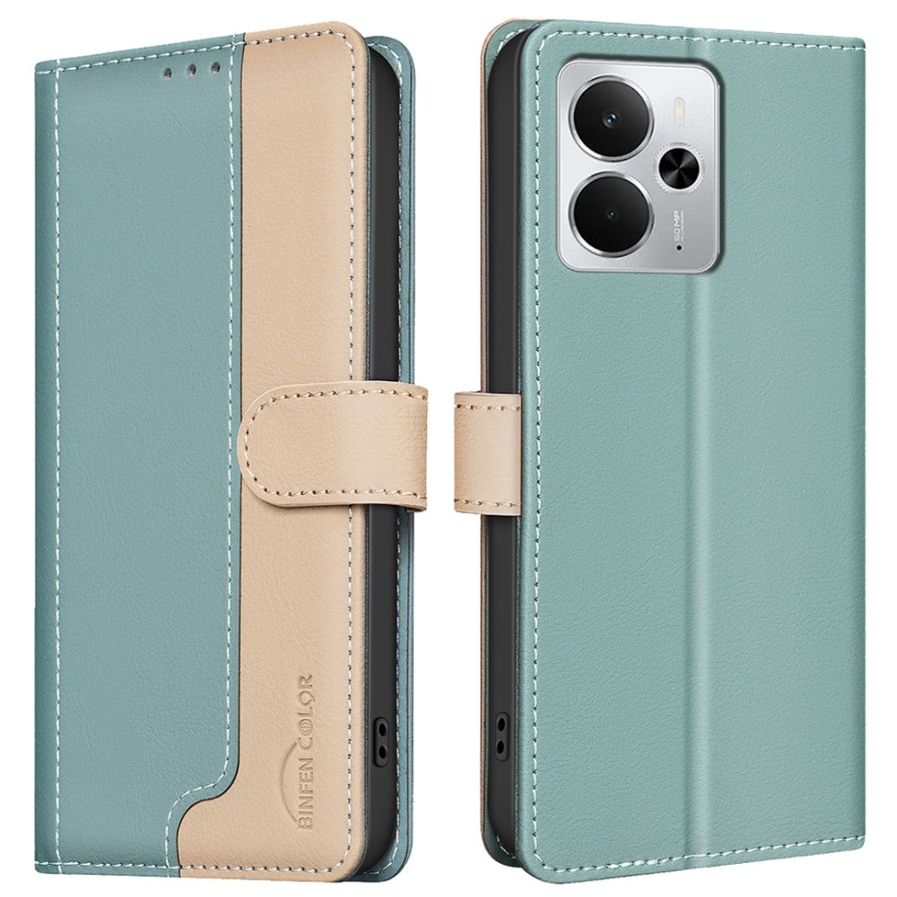 BNF DUO könyvtáska a Realme 14 5G készülékhez - zöld