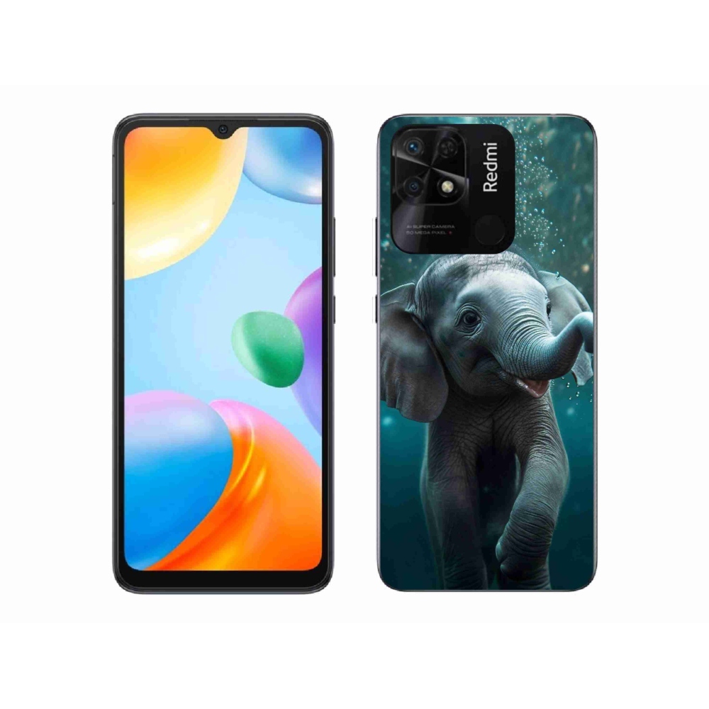 Gél borítás mmCase a Xiaomi Redmi 10C-hez - elefánt a víz alatt