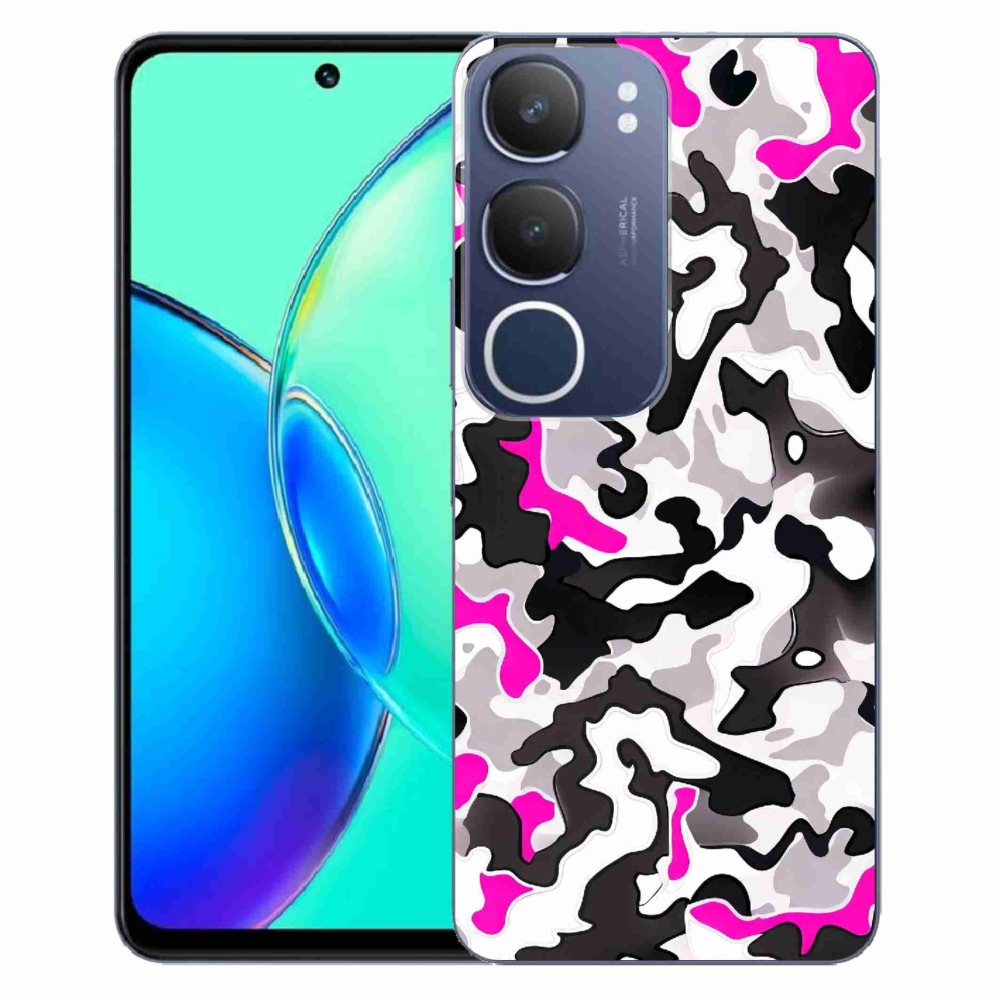 Gél védőburkolat mmCase a Vivo Y19s készülékhez - terepszínű minta 5