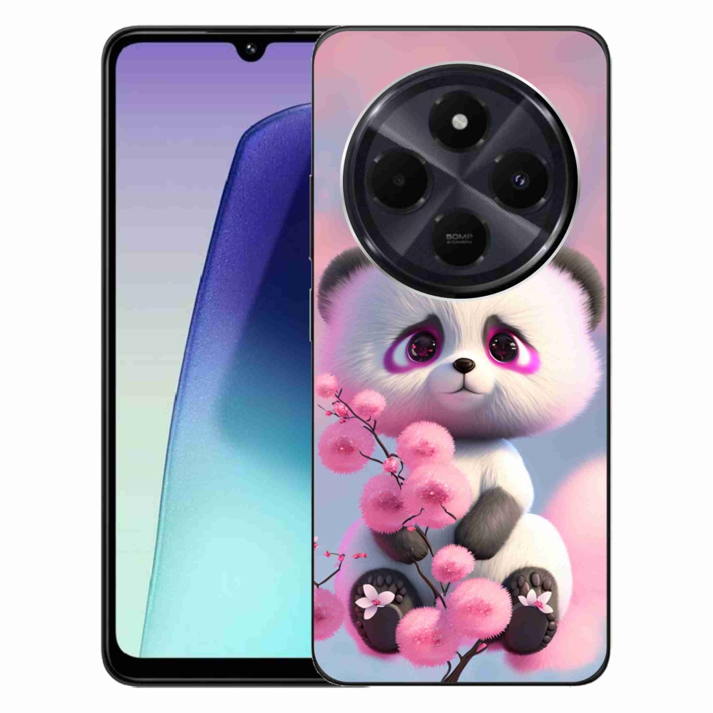 Gél borítás mmCase a Xiaomi Redmi 14C/Poco C75-hez - aranyos panda 1