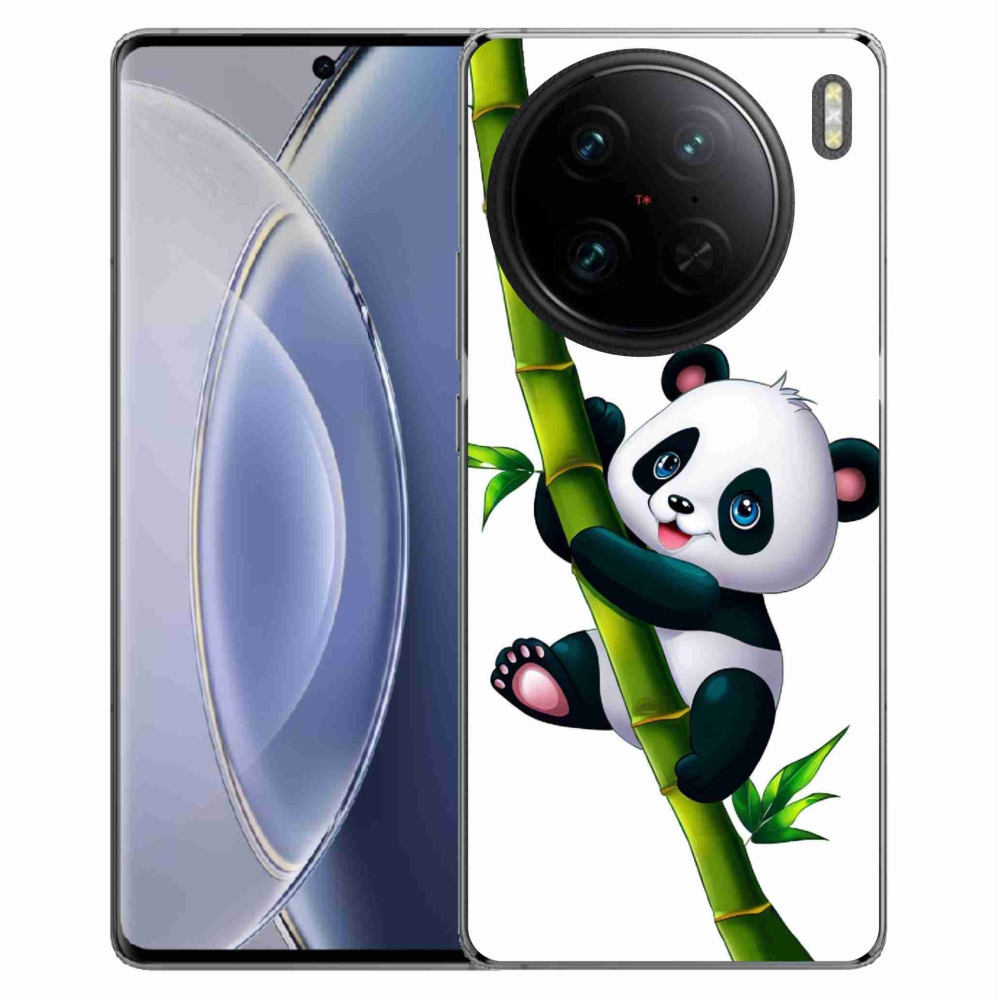 Gél borítás mmCase a Vivo X90 Pro készülékhez - panda a bambuszon