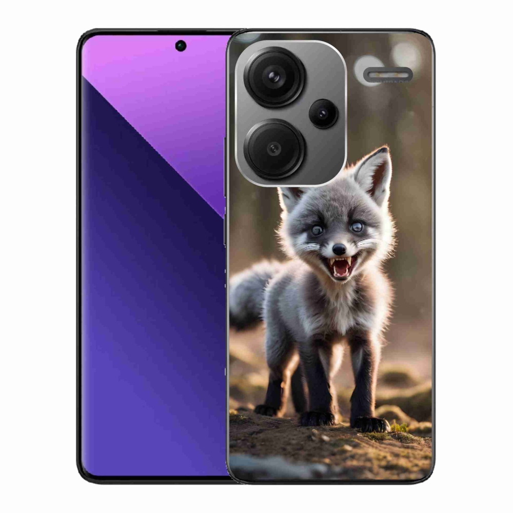 Gél borítás mmCase a Xiaomi Redmi Note 13 Pro+ 5G - angry fox számára