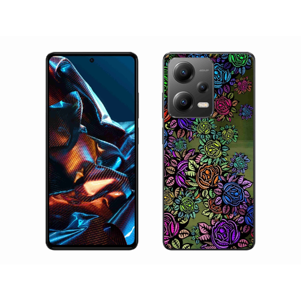 Gél borító mmCase a Xiaomi Redmi Note 12 Pro 5G-hez - virágok 6