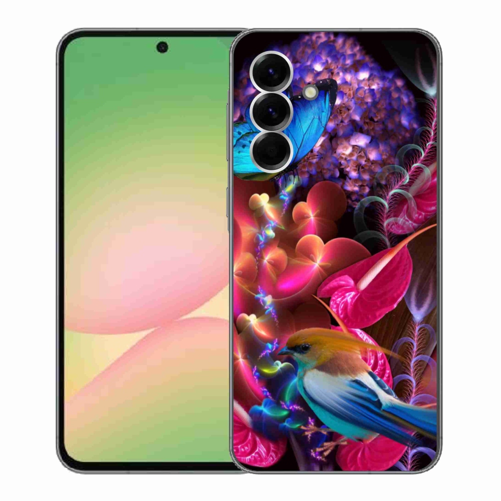 Gél borítás mmCase Samsung Galaxy A56 5G - színes virágokhoz