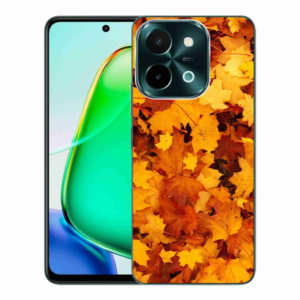 Zselés borítás mmCase a Vivo Y28-hoz - juharlevelek