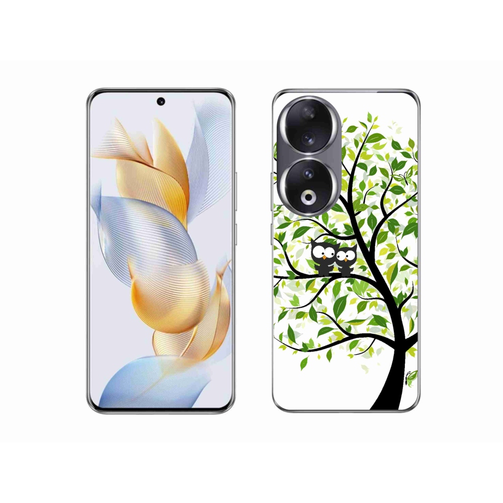 Zselés borító mmCase a Honor 90 készülékhez - baglyok a fán