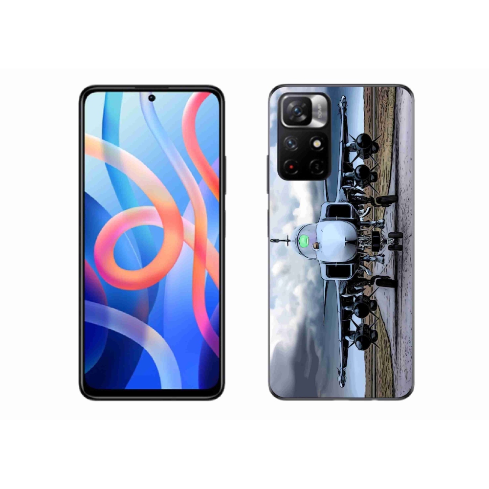 Gél borító mmCase a Xiaomi Redmi Note 11S 5G - katonai repülőgéphez