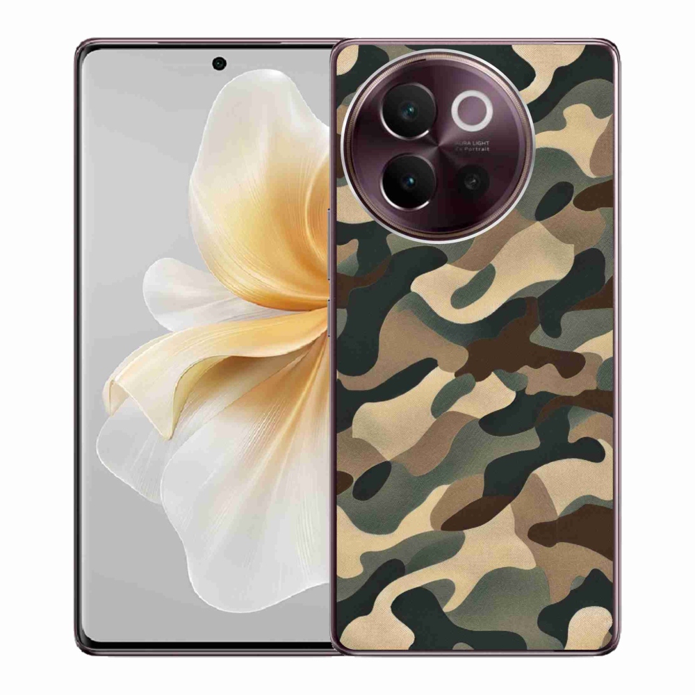Gél borítás mmCase a Vivo V40 Lite 5G készülékhez - terepszínű minta 11