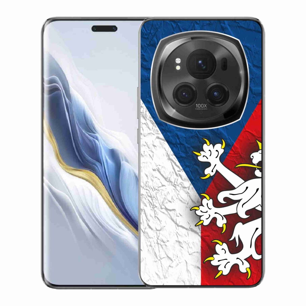 Zselés borítás mmCase a Honor Magic 6 Pro 5G számára - cseh zászló 1