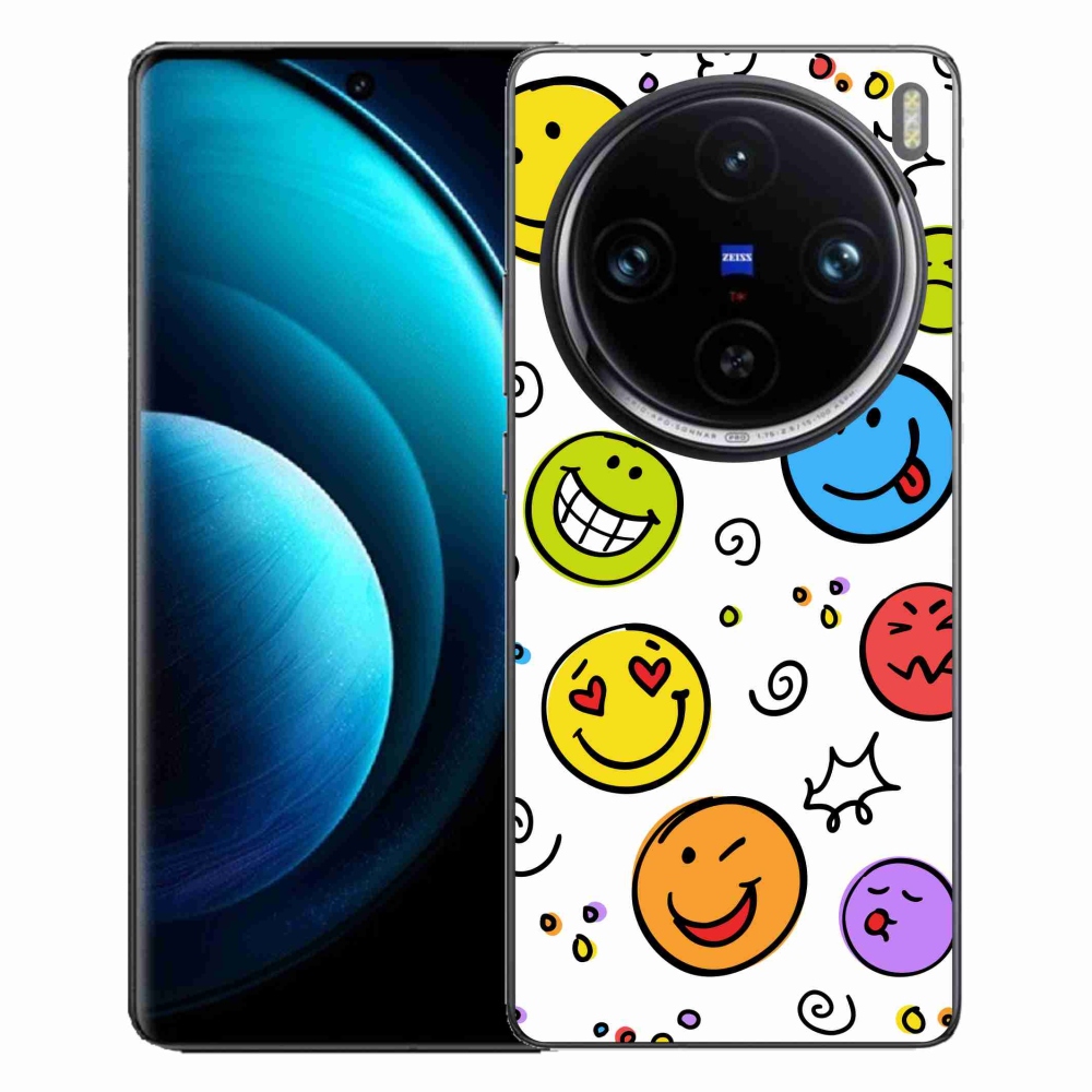 Zselés borítás mmCase a Vivo X100 Pro 5G készülékhez - smiley-k