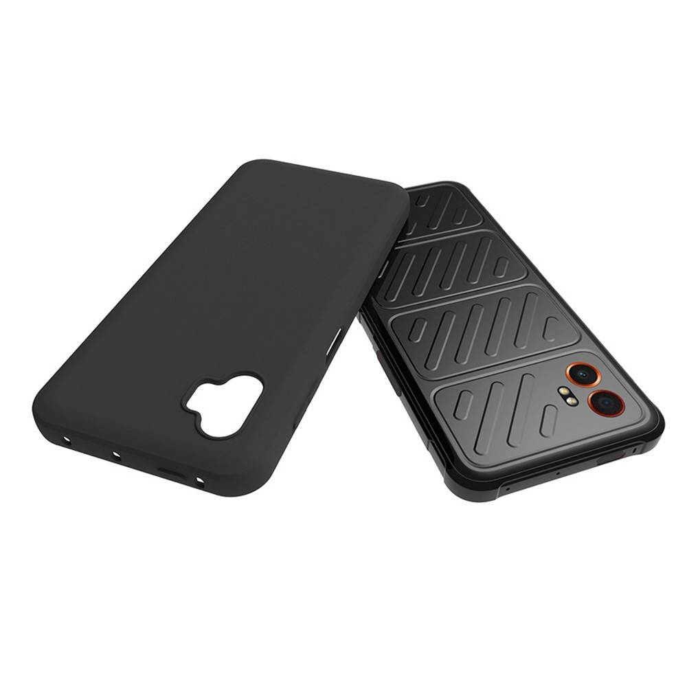 Matt zselés tok Samsung Galaxy Xcover 7 Pro készülékhez - fekete