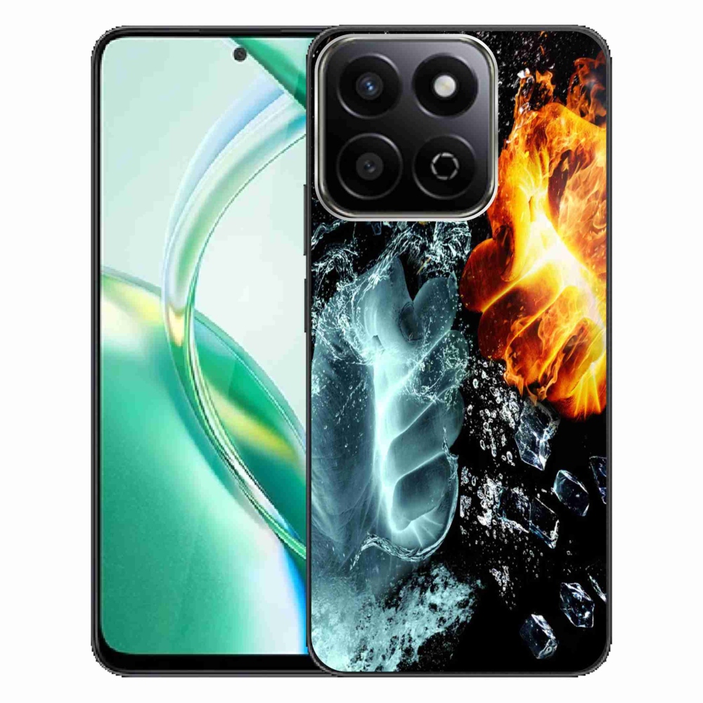 Zselés borítás mmCase a Honor 200 Smart 5G számára - víz és tűz