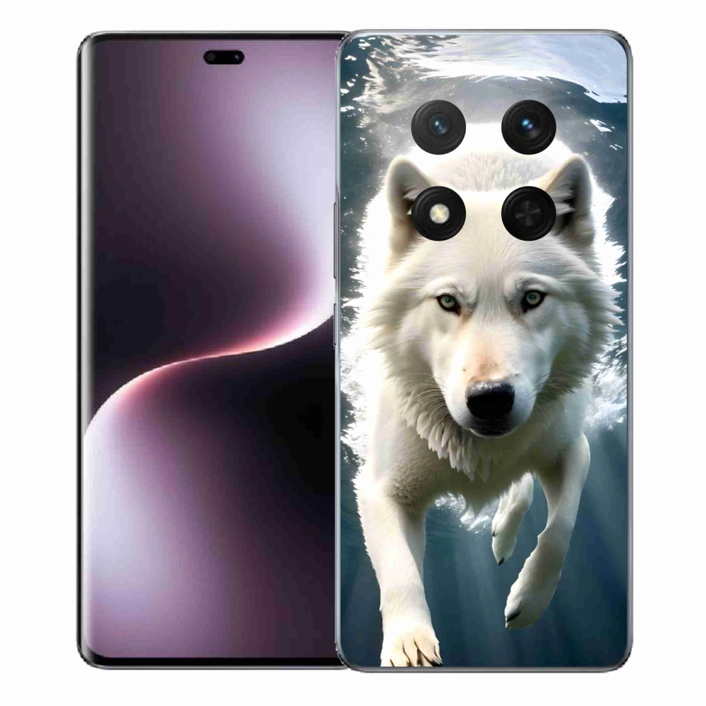 Zselés borítás mmCase a Honor Magic 7 Lite 5G készülékhez - fehér farkas