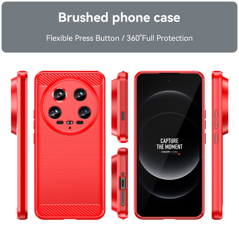 Szénálló zselés tok Xiaomi 14 Ultra - piros