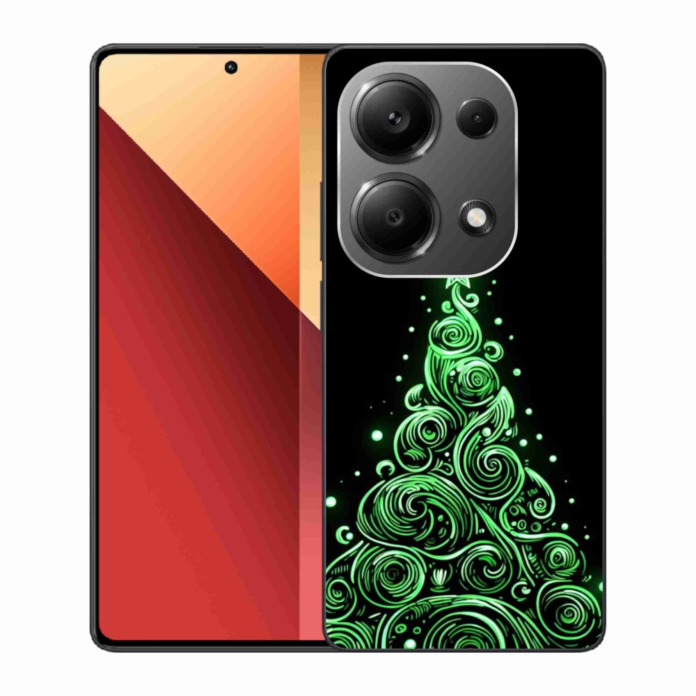 Gél borítás mmCase a Xiaomi Redmi Note 13 Pro 4G/Poco M6 Pro - neon karácsonyfa 3