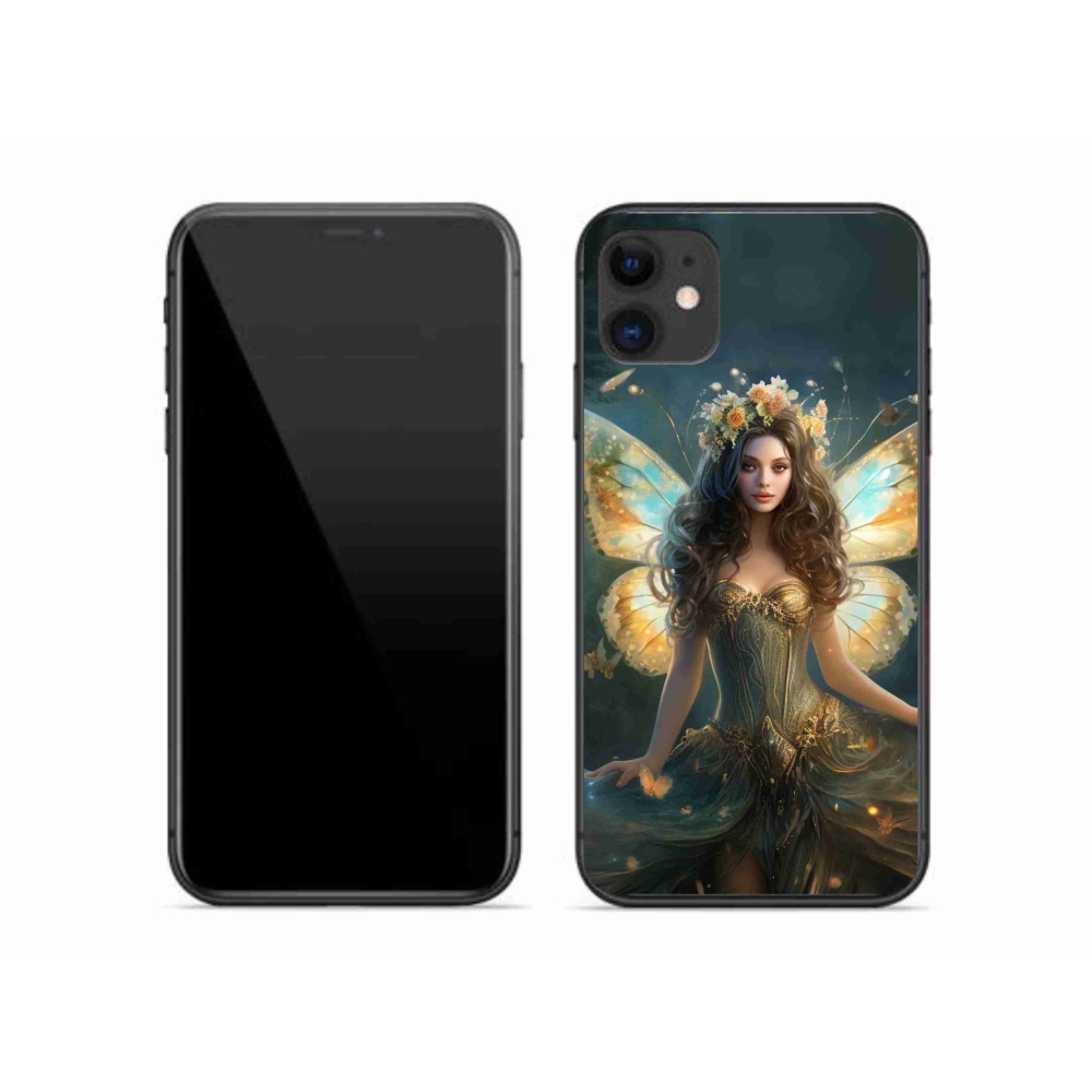 Gél borítás mmCase iPhone 11 készülékhez - pillangó nő