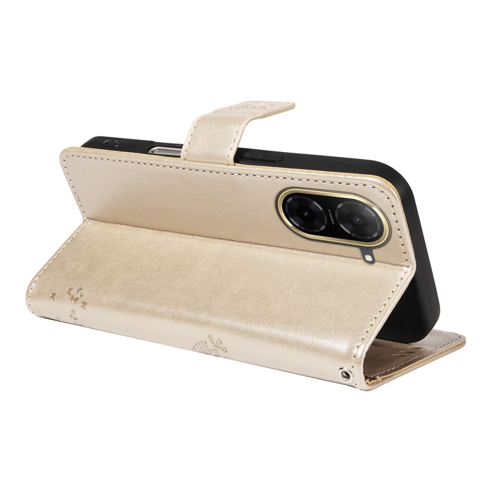 Fák könyv tok Xiaomi Redmi A5 (173.45x79.35x8.45mm) - arany színű