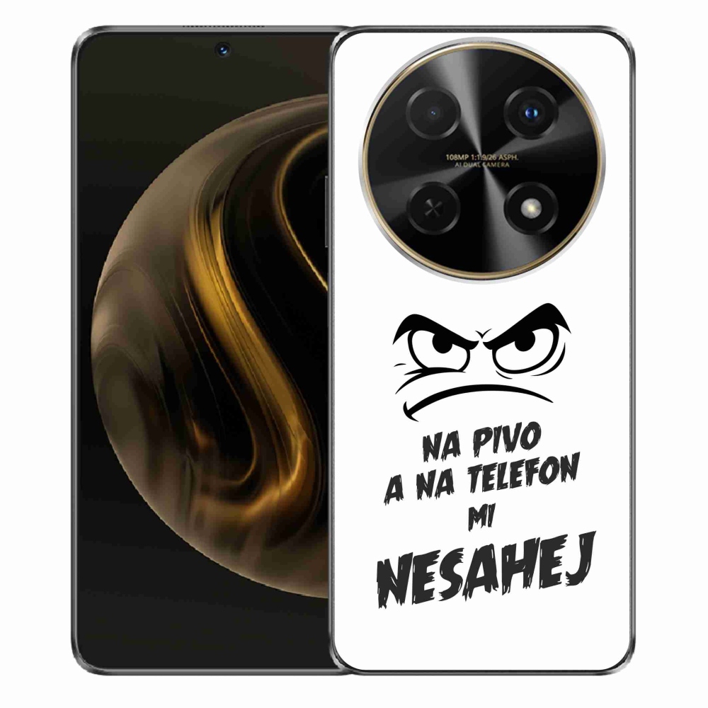 Gél borítás mmCase a Huawei Nova 12i készülékhez - sör motívum 2 fehér háttér