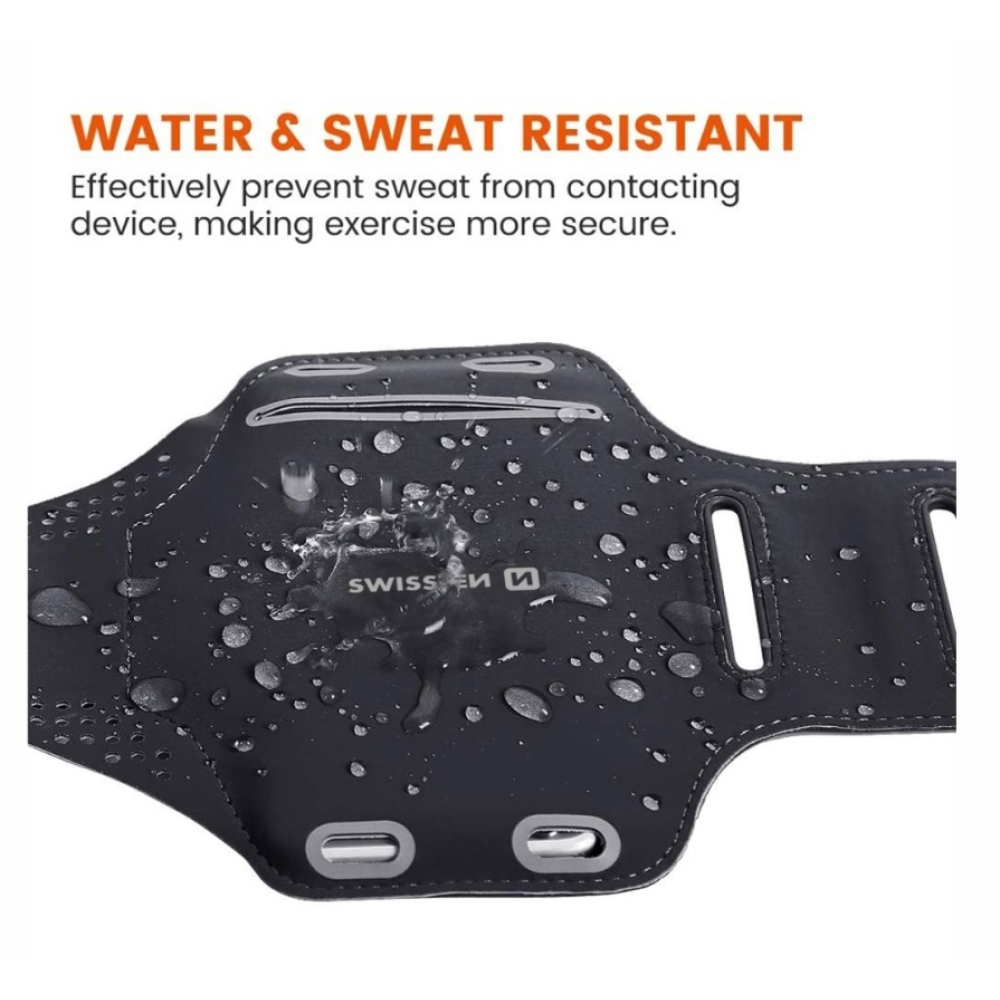 Swissten Arm Band fitnesz karhüvely 6 hüvelykig - fekete/rózsaszín