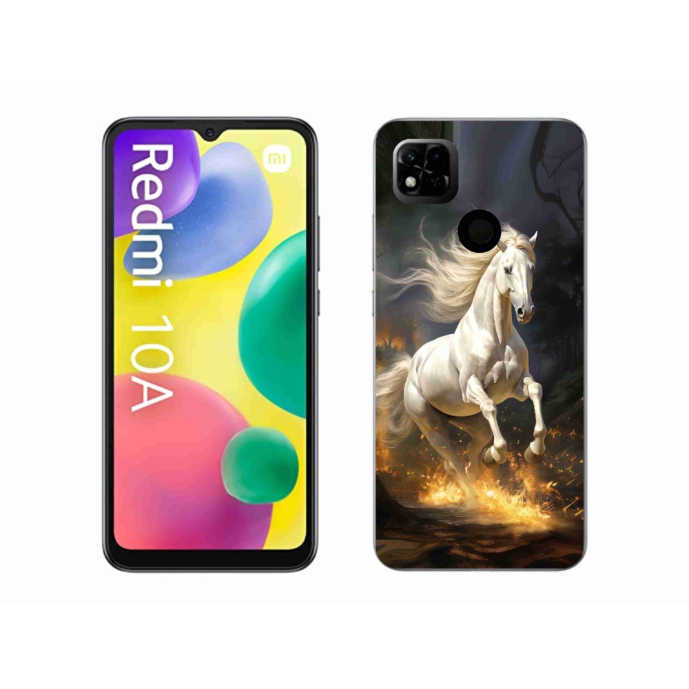 Gél borítás mmCase a Xiaomi Redmi 10A - fehér ló 2