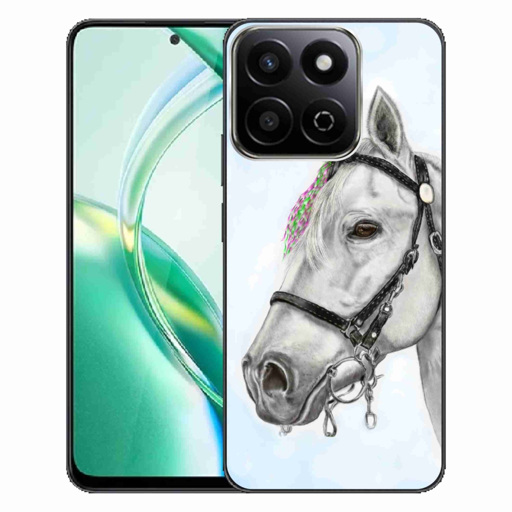 Zselés borító mmCase a Honor 200 Smart 5G készülékhez - fehér ló 1