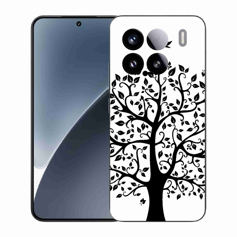 Gél borítás mmCase a Xiaomi 15-öshöz - fekete és fehér fa