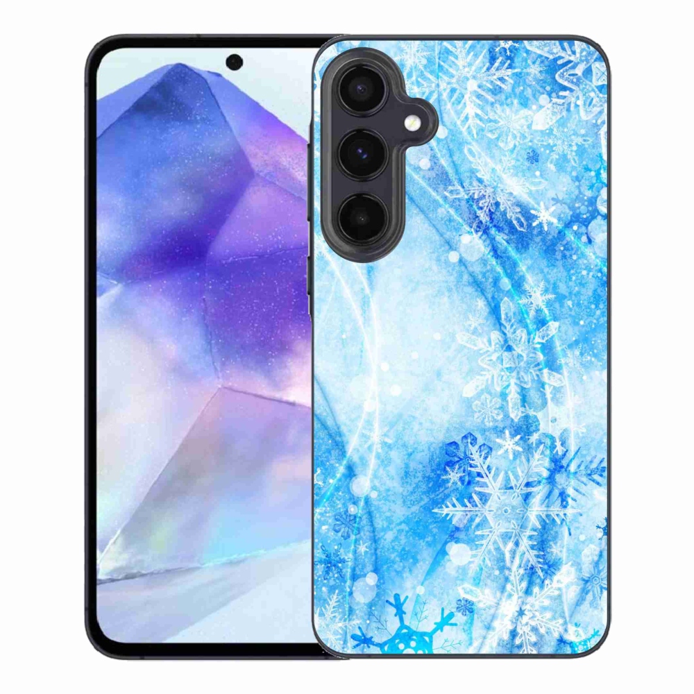 Gél védőhuzat mmCase Samsung Galaxy A55 5G - hópelyhekhez