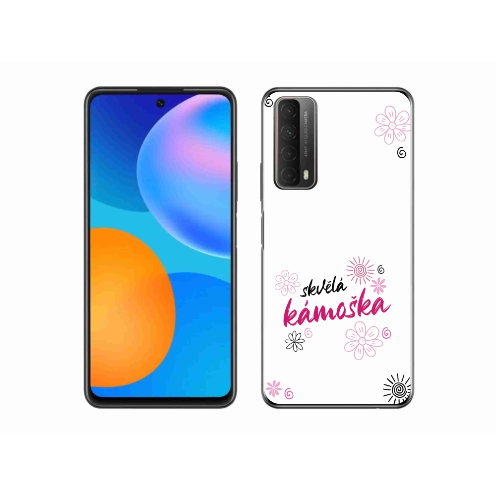 Gél borító mmCase a Huawei P Smart (2021) - nagyszerű haver fehér háttérrel