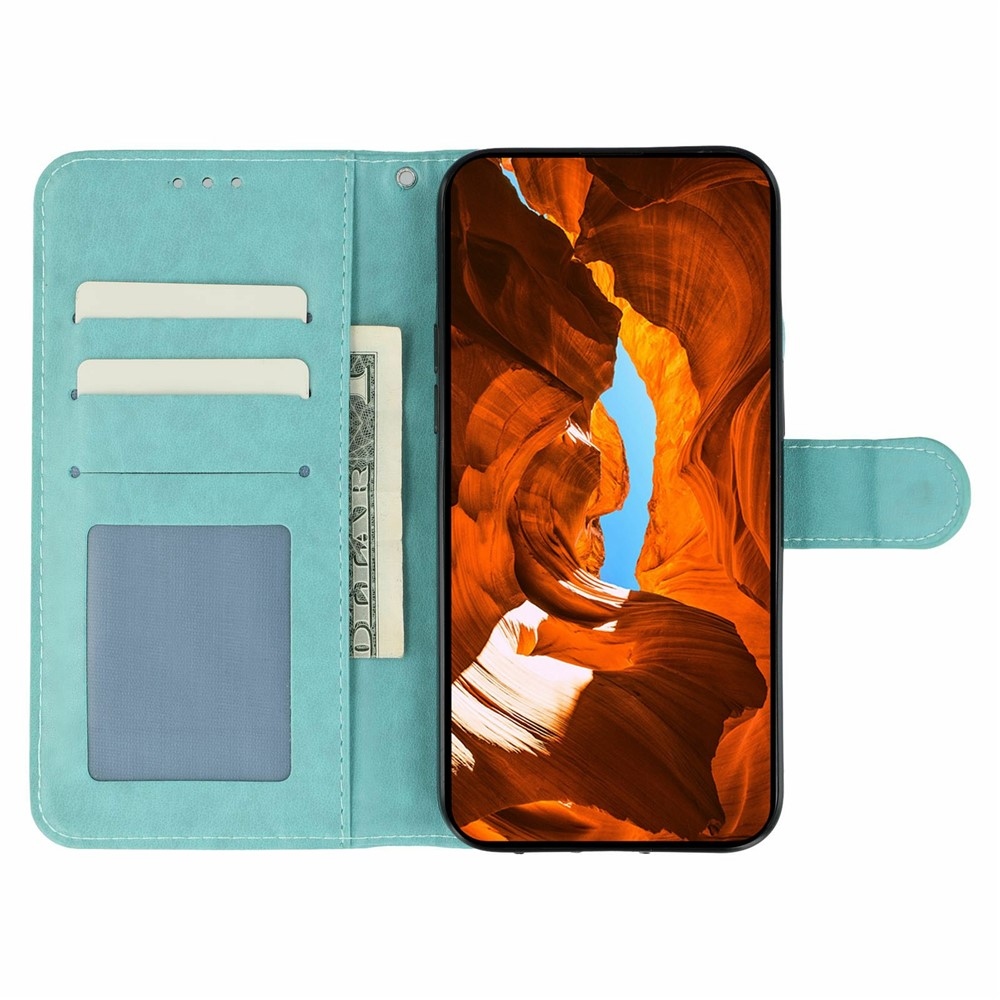Vérrögök könyv tok Xiaomi Redmi 15 5G - teal - teal