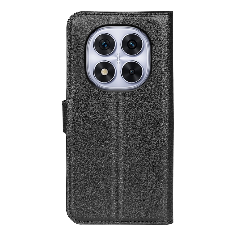 Litchi könyv tok Xiaomi Redmi Note 14 Pro 5G/Poco X7 5G - fekete