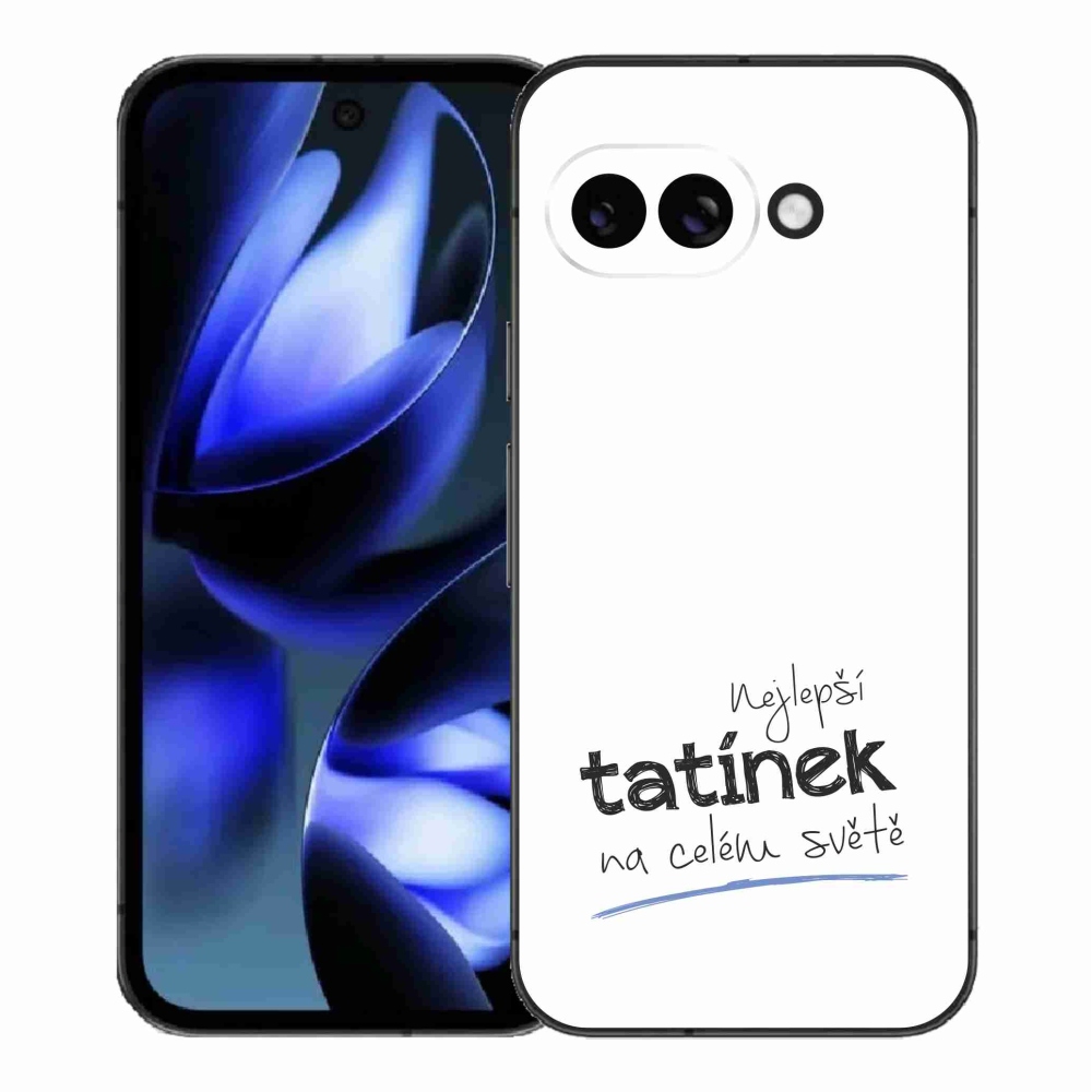 Gél borítás mmCase a Google Pixel 9a - Best Daddy 4 fehér háttérrel