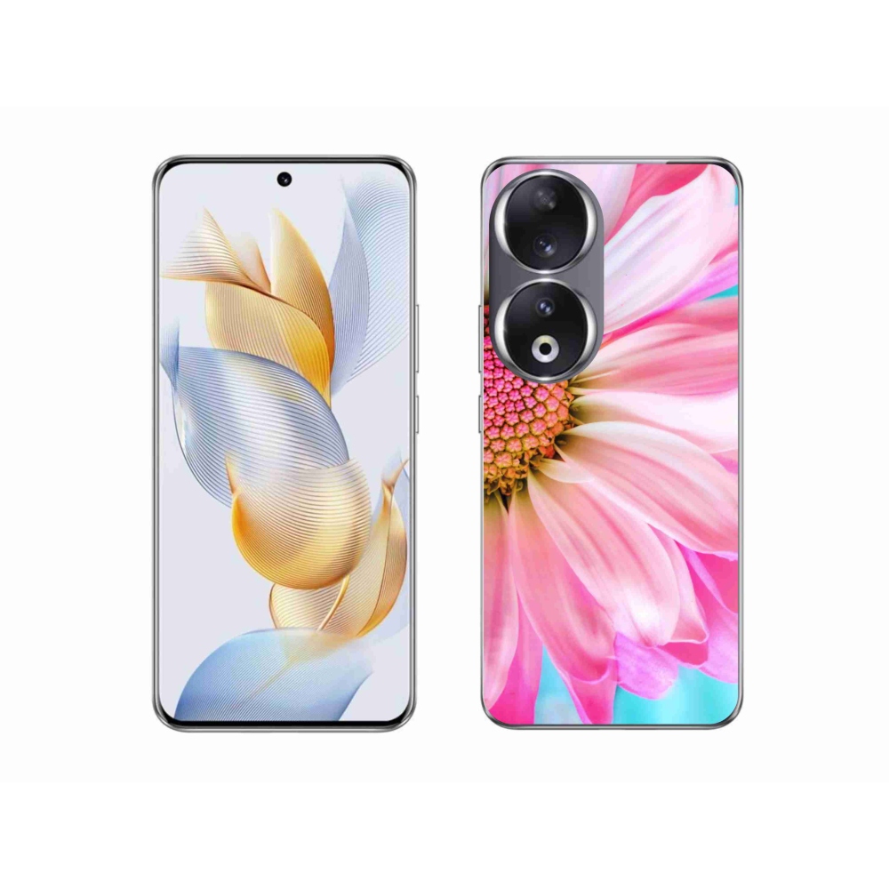 Zselés borító mmCase a Honor 90-hez - rózsaszín virág