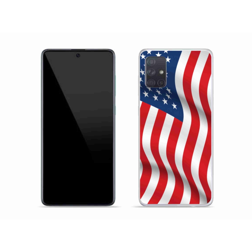 Gél védőhuzat mmCase mobiltelefonhoz Samsung Galaxy A51 - US flag