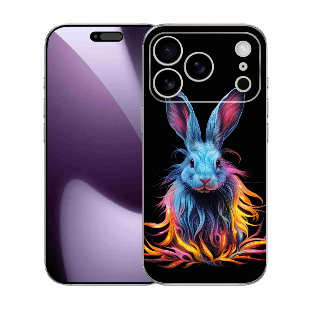 Gél borítás mmCase iPhone 17 Pro készülékhez - absztrakt nyúl