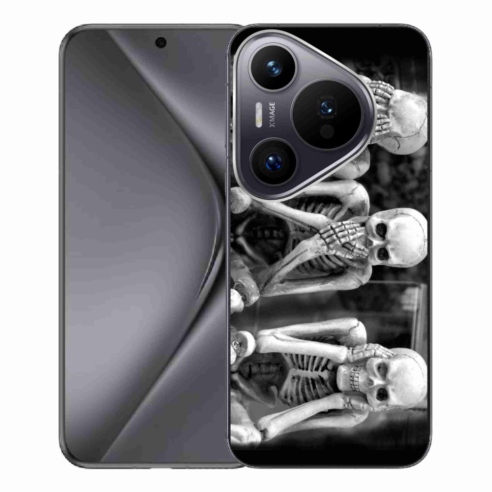 Gél borítás mmCase a Huawei Pura 70 Pro - csontvázakra