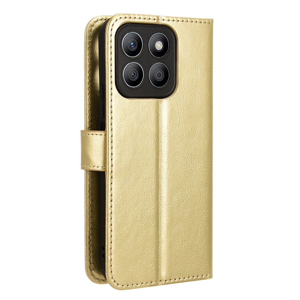 Őrült könyv tok a Honor X8c-hez - arany színben