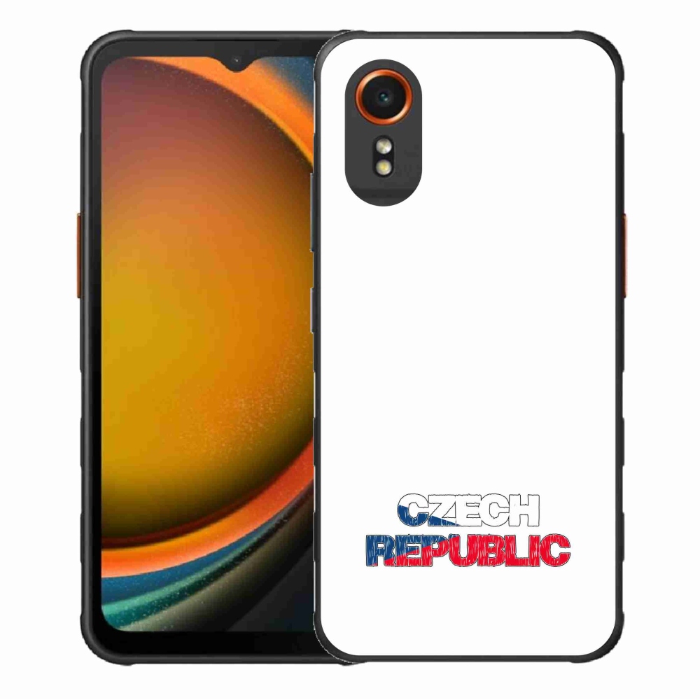 Gél borító mmCase Samsung Galaxy Xcover 7 - Csehország fehér háttérrel
