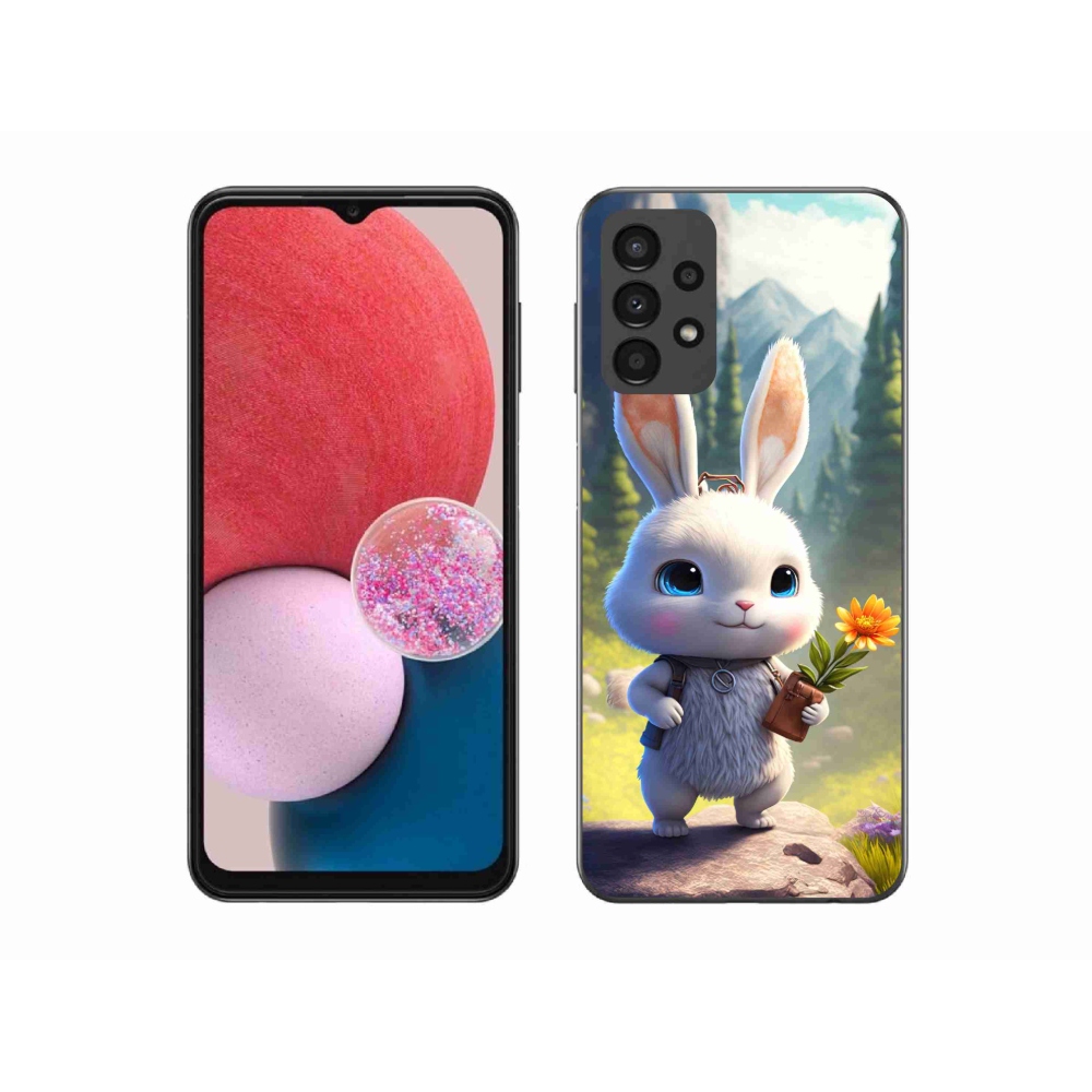 Gél védőhuzat mmCase Samsung Galaxy A13 4G - aranyos nyuszi