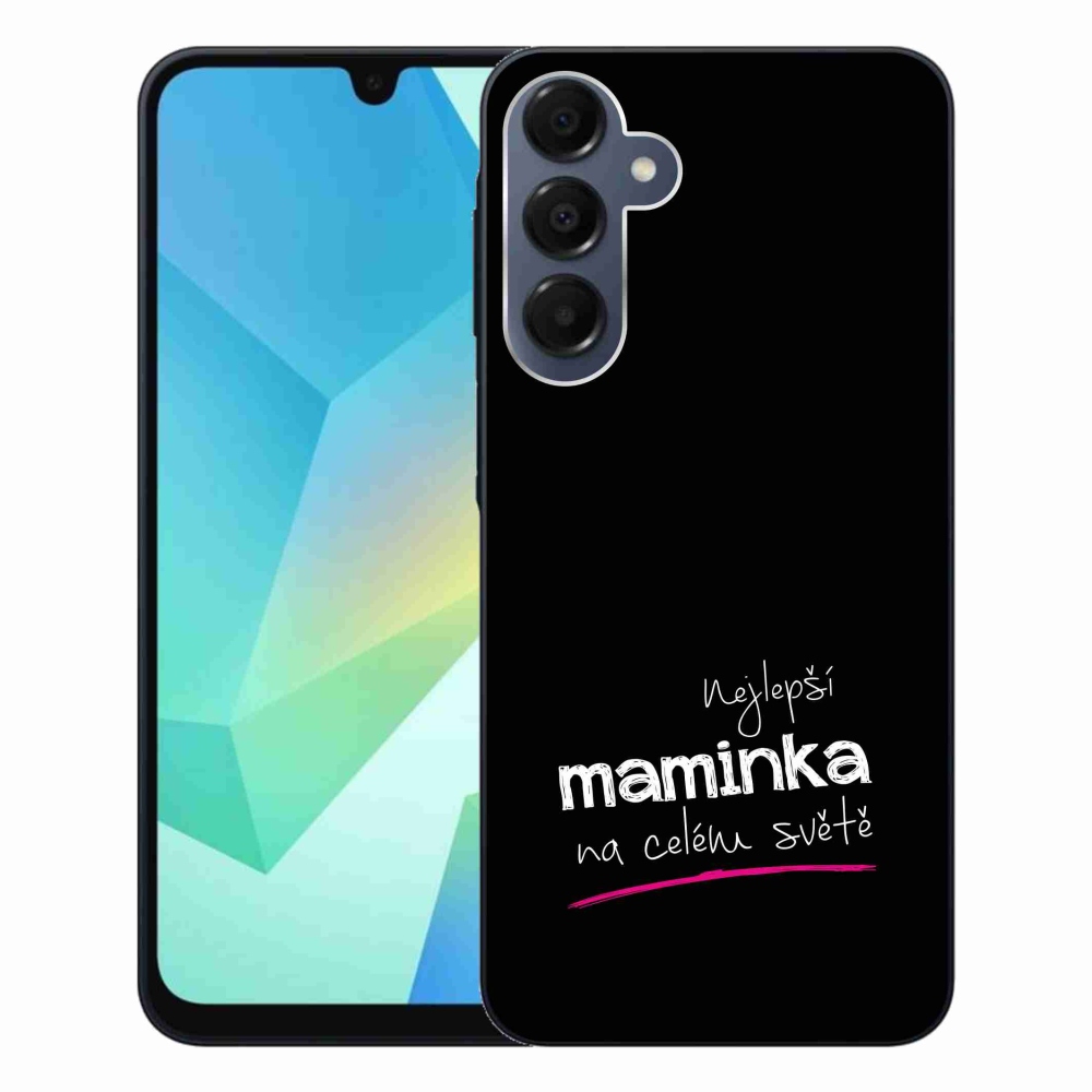 Gél borító mmCase Samsung Galaxy A16 4G/5G - legjobb anya 4 fekete háttérrel