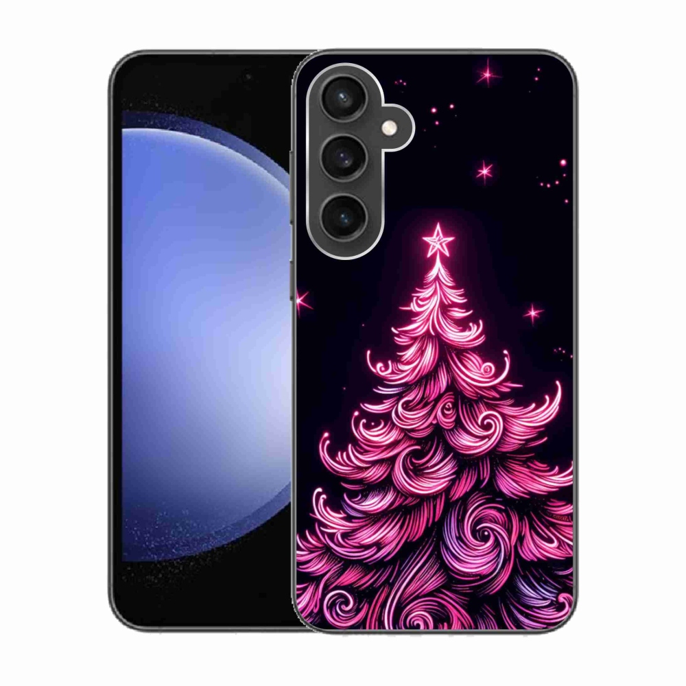 Gél borítás mmCase Samsung Galaxy S23 FE - neon karácsonyfa 2