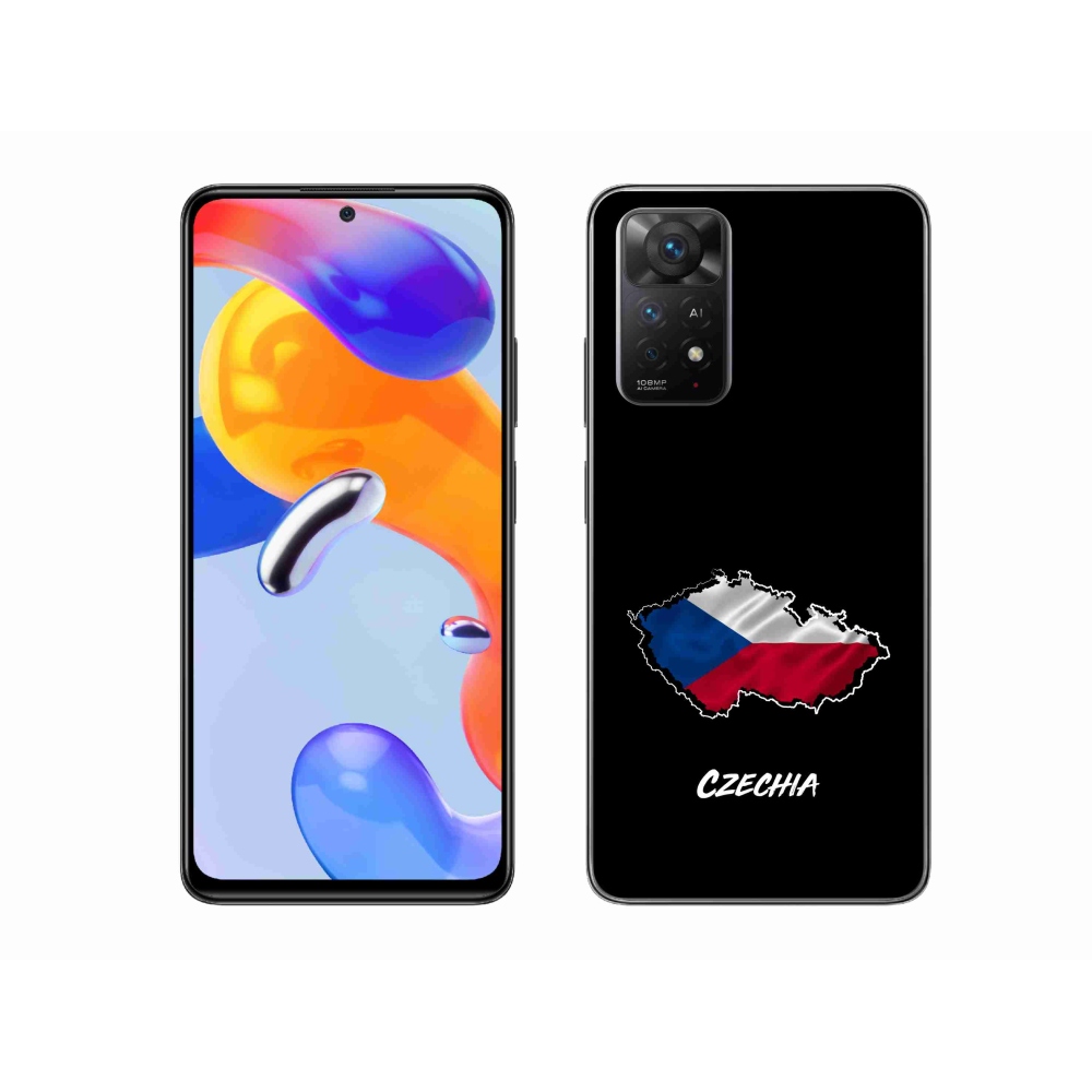 Gél borítás mmCase a Xiaomi Redmi Note 11 Pro 4G/5G - Csehország fekete háttérrel