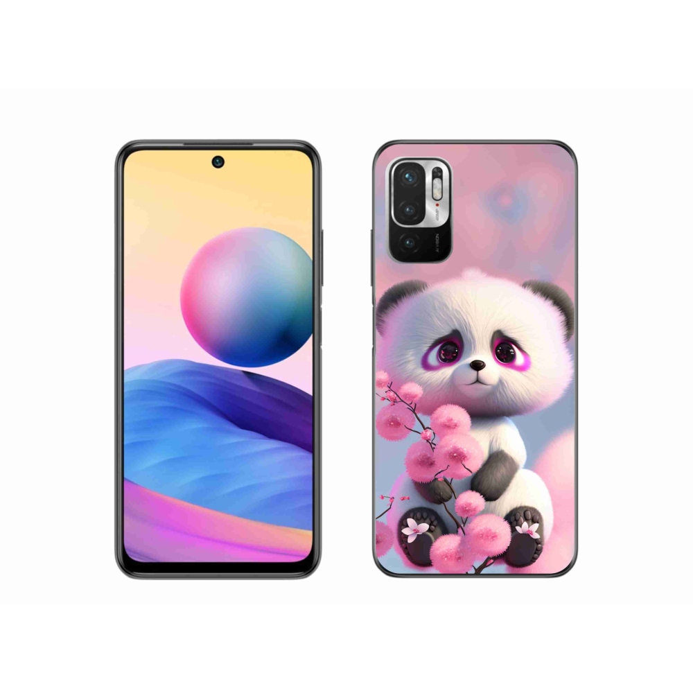 Gél borítás mmCase a Xiaomi Poco M3 Pro/5G számára - aranyos panda 1
